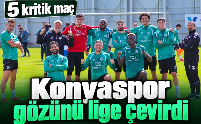 Konyaspor'da gözler lige çevirdi! 5 kritik maç