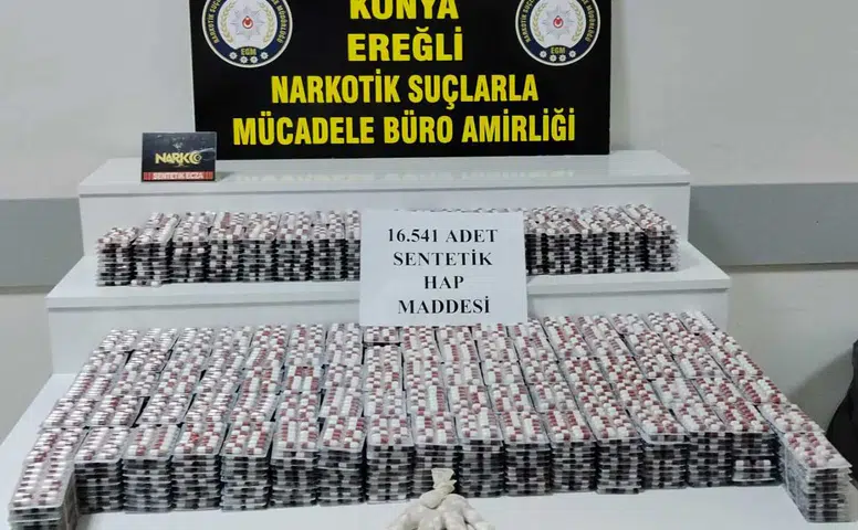 Konya'da uyuşturucu sevkiyatı engellendi! Zehir tacirlerine büyük darbe