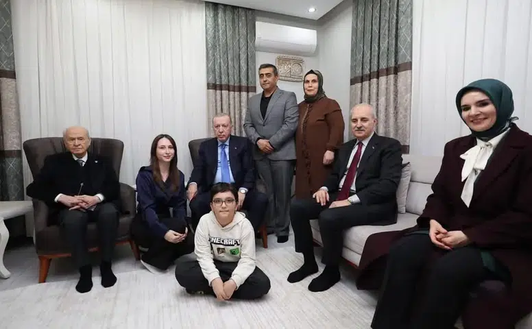 Erdoğan ve Bahçeli o eve konuk oldu!