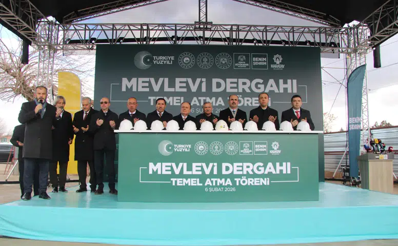 Konya'da tarihi dönüşüm! Mevlevi Dergahı'nın temeli atıldı