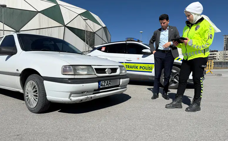 Konya’da sürücülere plaka uyarısı!
