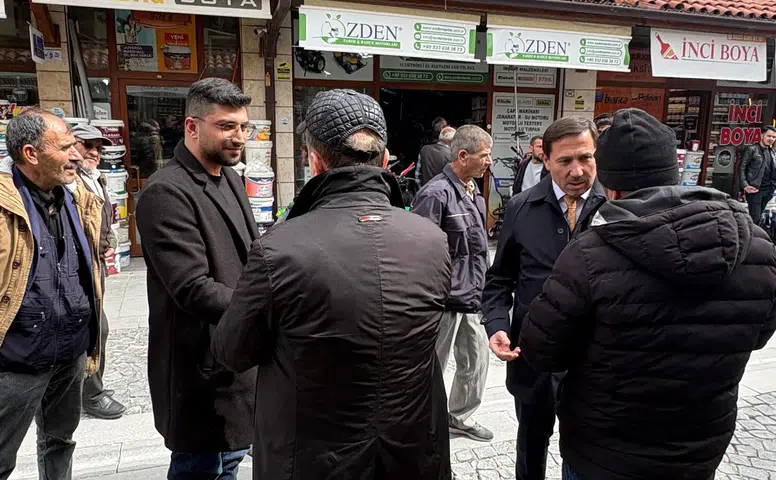 Konyalı Vekil ve belediye başkanı birlikte çarşıya çıktı