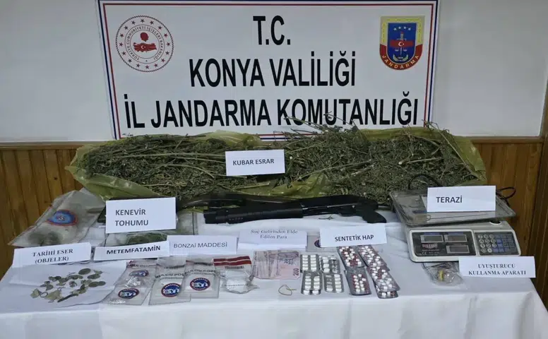 Konya’da uyuşturucu çetesi çökertildi: 11 tutuklama