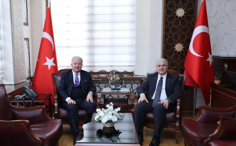 Konya Valisi Akın, komşu ilin Valisi ile görüştü