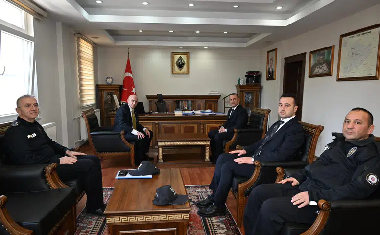 Konya İl Emniyet Müdürü Çumra’da! Güvenlik görüşüldü