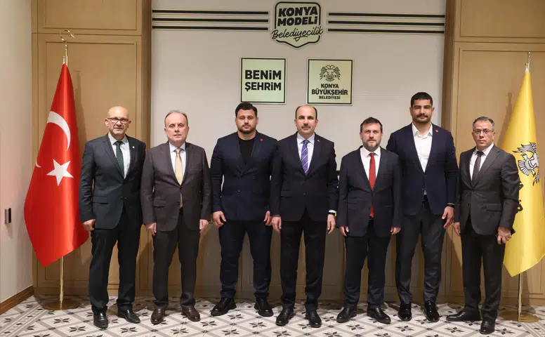 Konya’da önemli ziyaret: Türk sporunun dev isimleri bir araya geldi