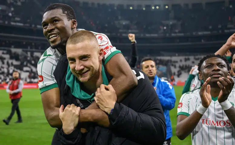 Konyasporlu Blaz Kramer'in final sevinci! Kelimelerle anlatılamaz