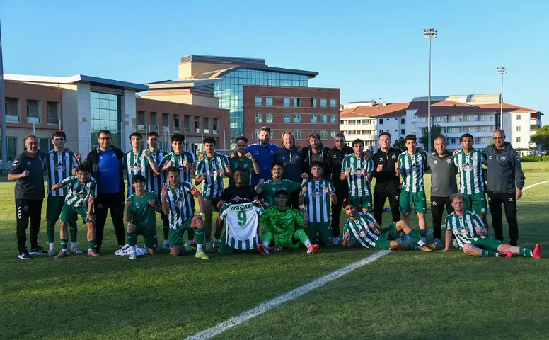 Konyaspor’un gençlerinden son maçta 5 gollü galibiyet
