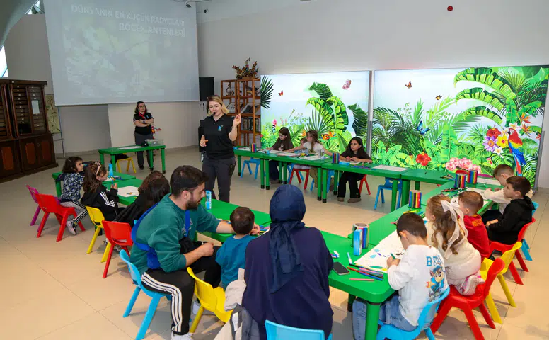 Konya Tropikal Kelebek Bahçesi’nde çocuklara doğa dolu etkinlikler