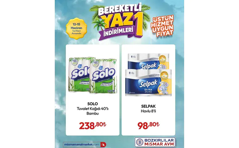 Konya’daki Bozkırlılar MİSMAR Market’ten büyük kampanya: Yüzlerce üründe yaz indirimi!