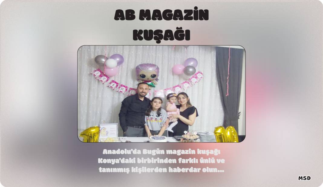 Özer ailesinde yaş günü mutluluğu 2