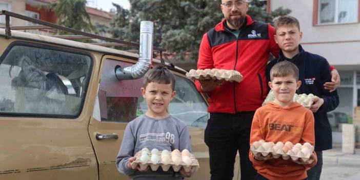 Konya’da şaşkına çeviren manzara! Yumurtacı ağızları açık bıraktı