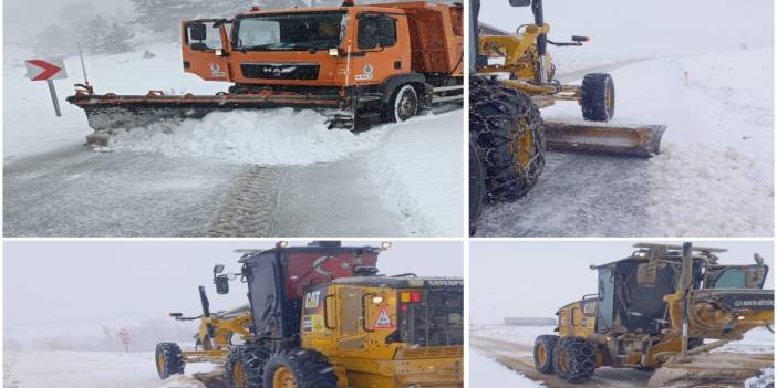 Konya'da kar yağışı ve tipi etkili oluyor: Çalışmalardaki son durum paylaşıldı