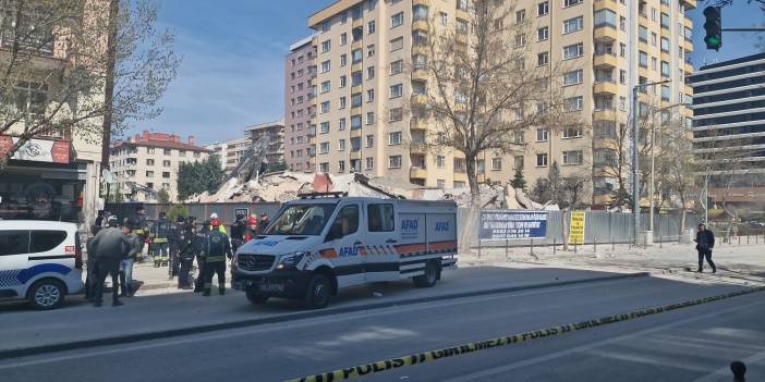 Konya merkezde 6 katlı bina çöktü