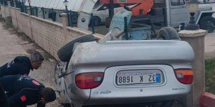 Konya yolunda facia: Otomobil takla attı! 1 ölü,1 yaralı