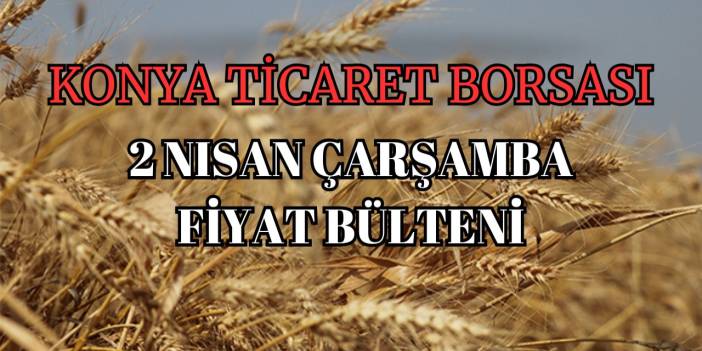 Konya Ticaret Borsası anlık fiyatlar (02.04.2025)