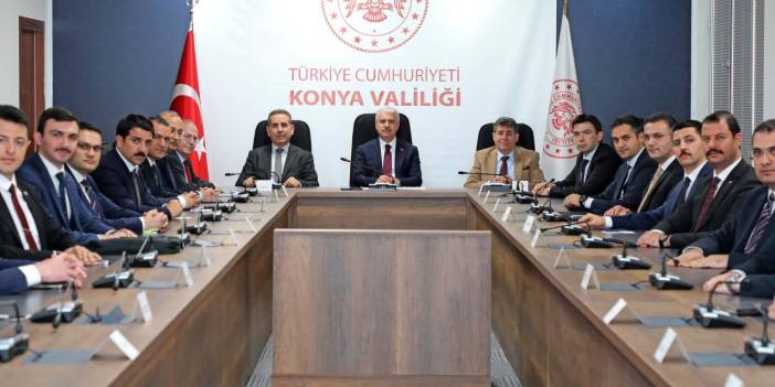 Vali Akın başkanlık etti! Konya'da ilçelerin sorunları ele alındı