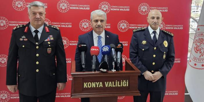 Konya'da suç oranlarında düşüş: Konya Valisi Akın, asayişteki son durumu paylaştı
