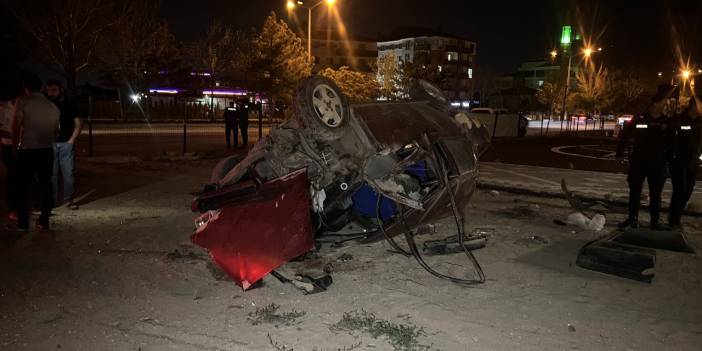 Konya'da uykulu sürücü dehşet saçtı!