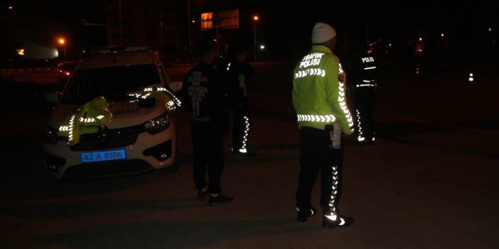 Konya'da polis memurları zor anlar yaşadı!