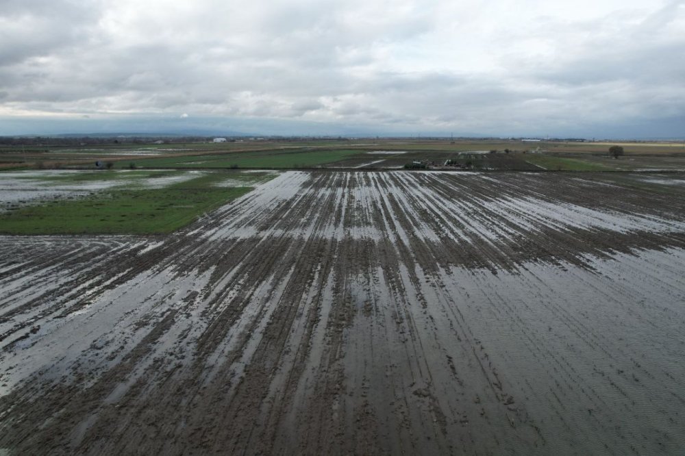 Aşırı yağışlar koskoca ovayı sular altında bıraktı!
