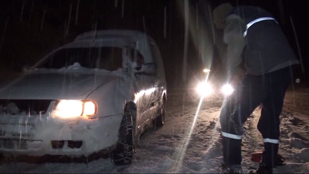 Alacabel’de kar başladı! Kar kaç santimetreye ulaştı