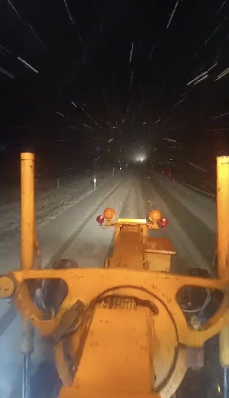 Alacabel’de kar başladı! Kar kaç santimetreye ulaştı