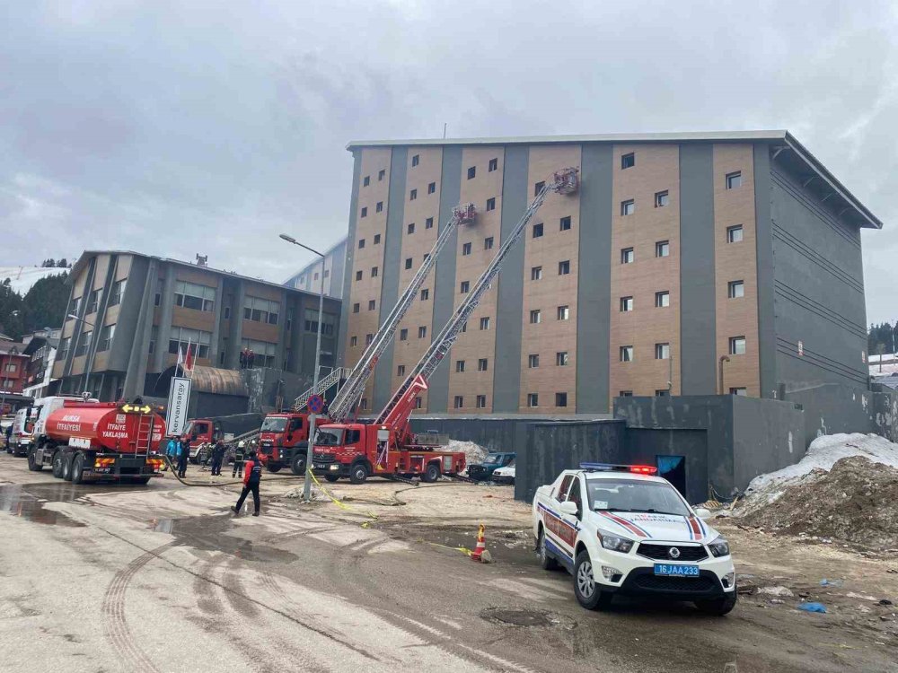 Uludağ’da otelde yangın çıktı