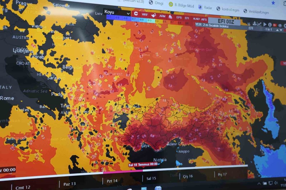 Konya yanıyor! Rekor kıran Konya için Meteroloji müjde verdi