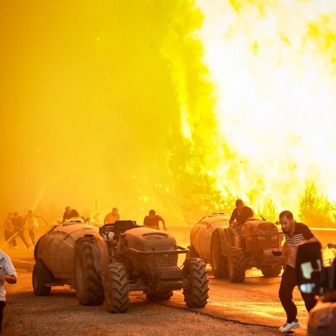 Bursa alev alev yanıyor! Görüntüler kan dondurdu