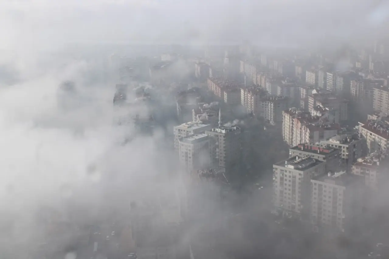 Yoğun sis Konya’da görsel şölen oluşturdu 2