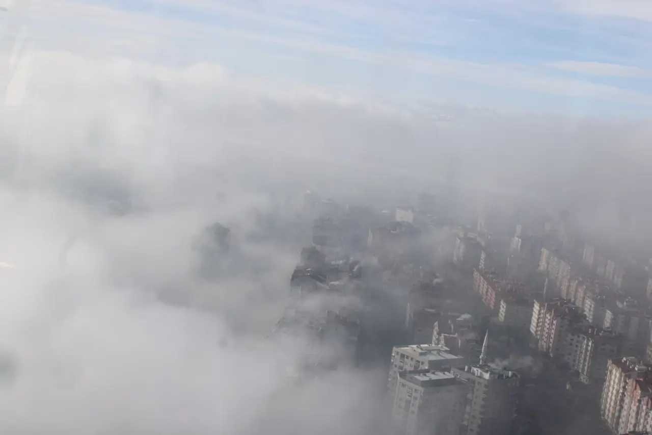 Yoğun sis Konya’da görsel şölen oluşturdu 1
